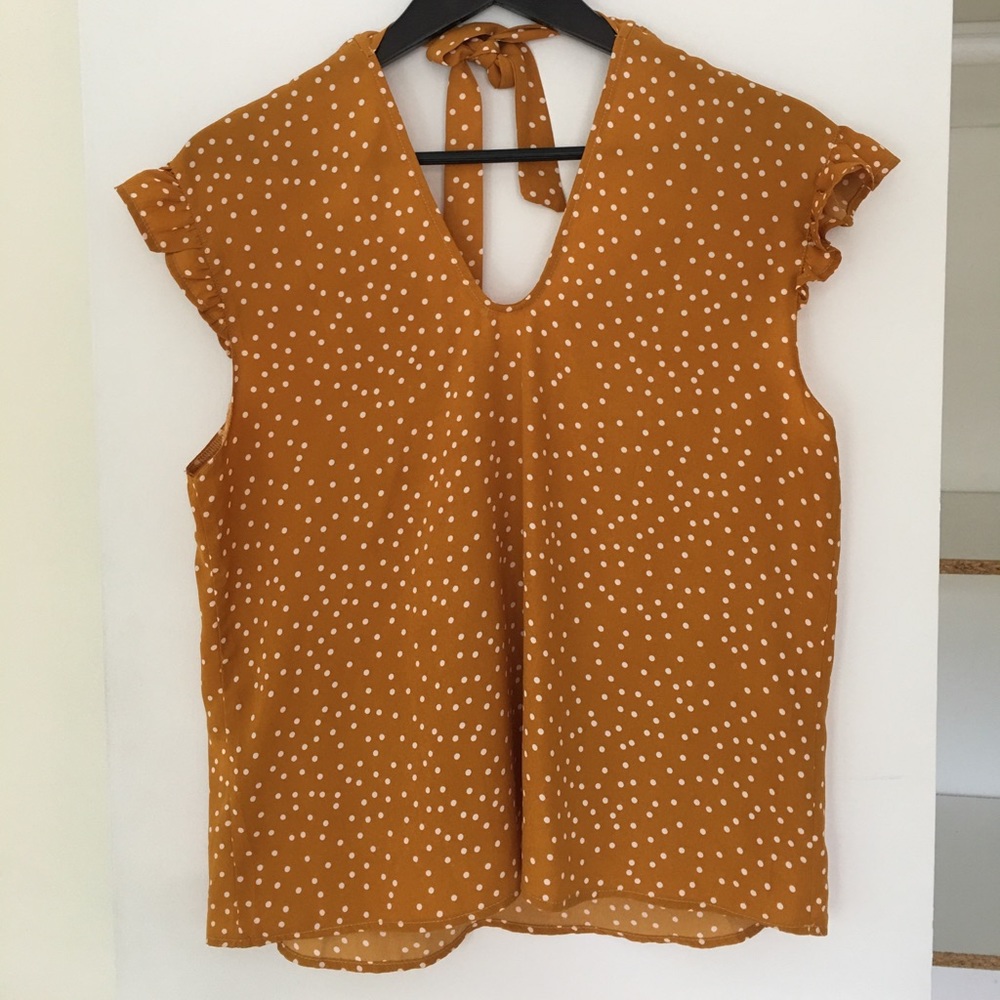 Yellow Polka Dot blouse